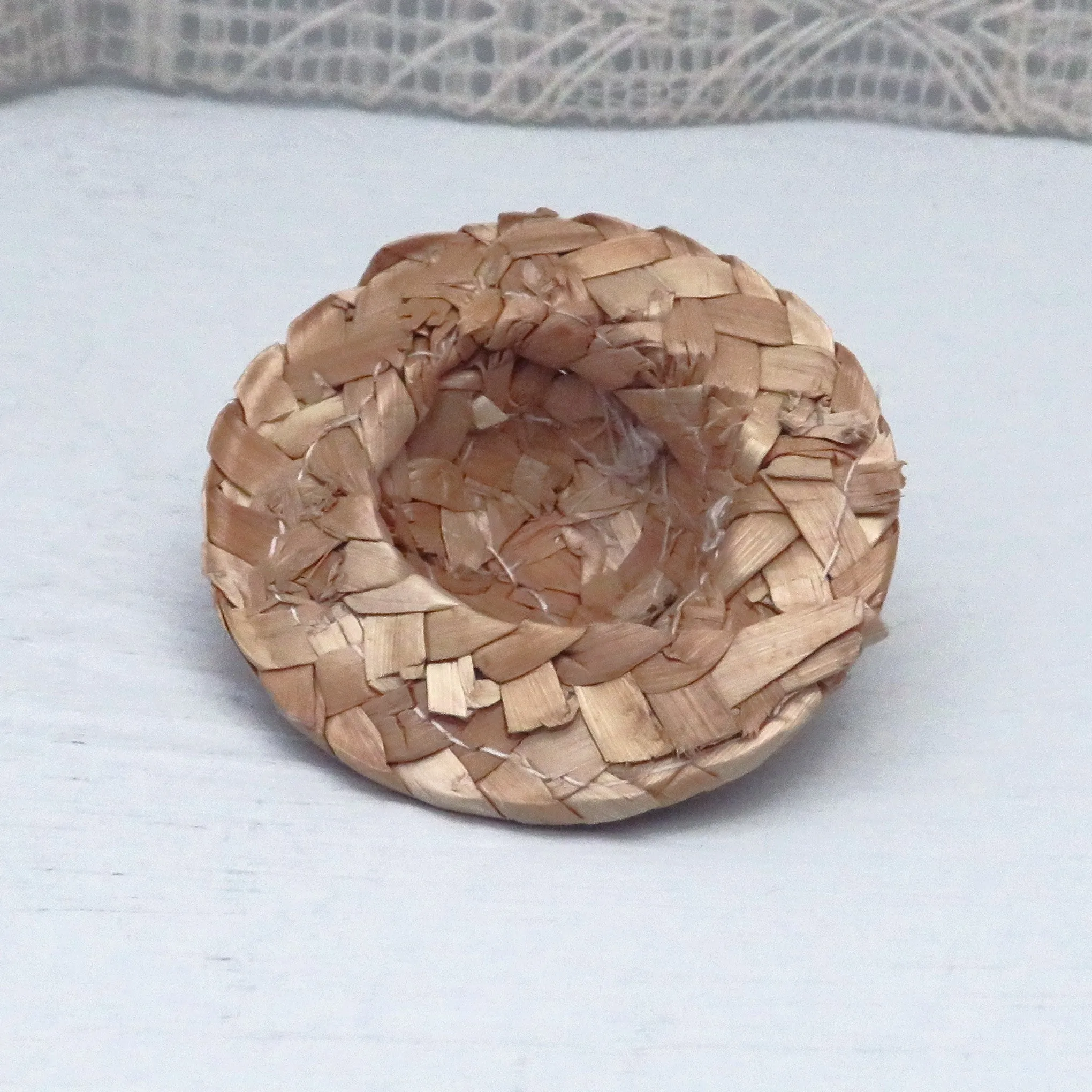 Tiny Straw Hat for Ceramic Figurines, Hat Ornaments.