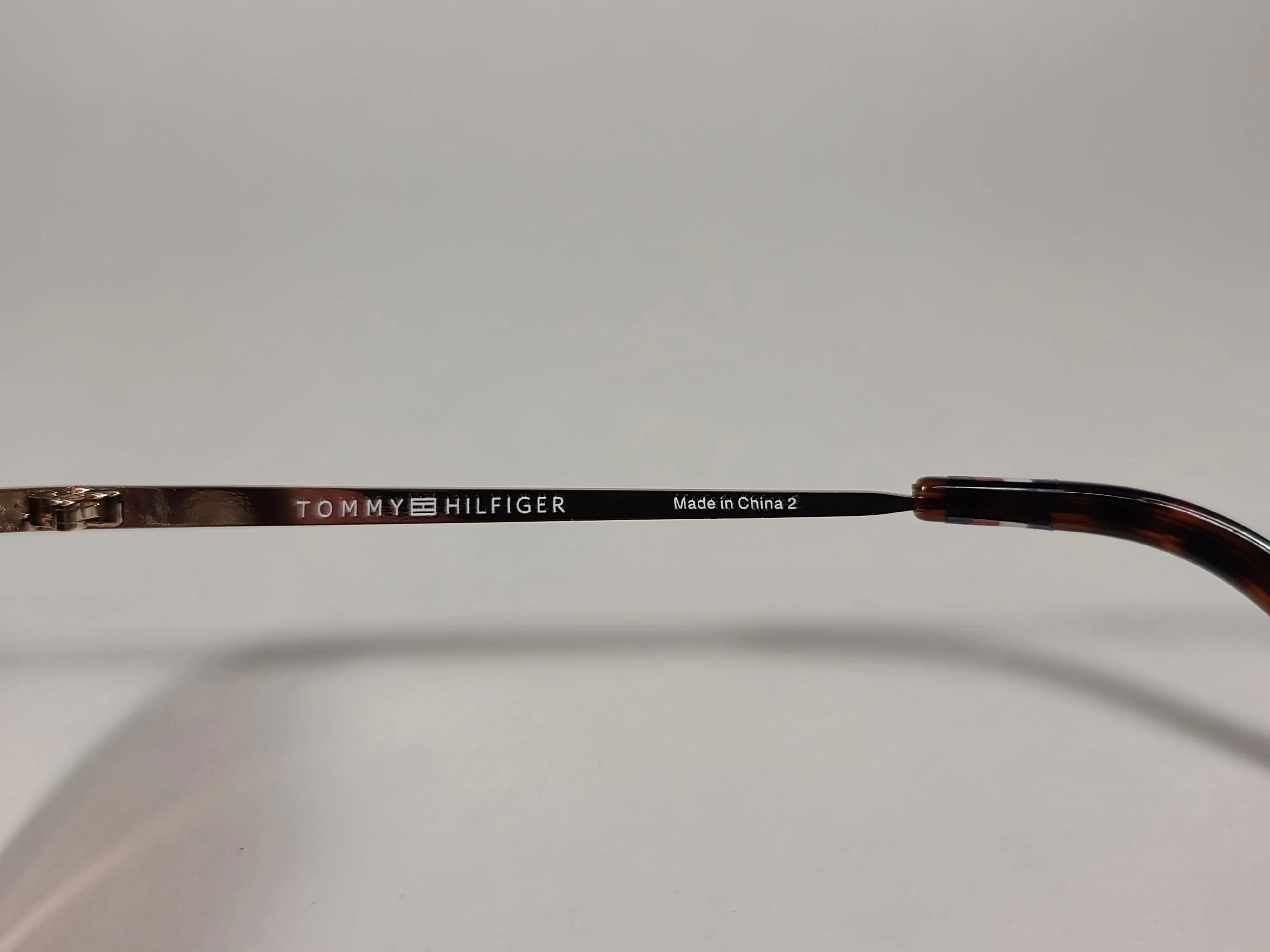 Tommy Hilfiger Kendall Rimless Aviator Sunglasses Gold Brown Tortoise Frame Brown Gradient Lens KENDALL WM OL470