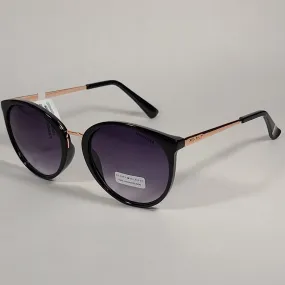 Tommy Hilfiger Tru Round Cateye Sunglasses Black Rose Gold Smoke Gradient Lens TRU WP OL463