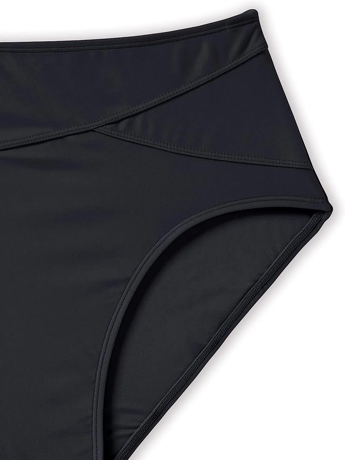 V-Neck High-Waisted Bikini Set: Two-Piece Twist Front Swimwear