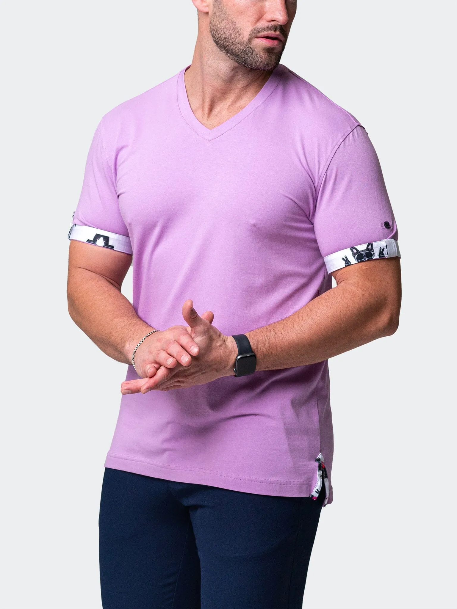 V-Neck VivaldiSolidPeace Purple
