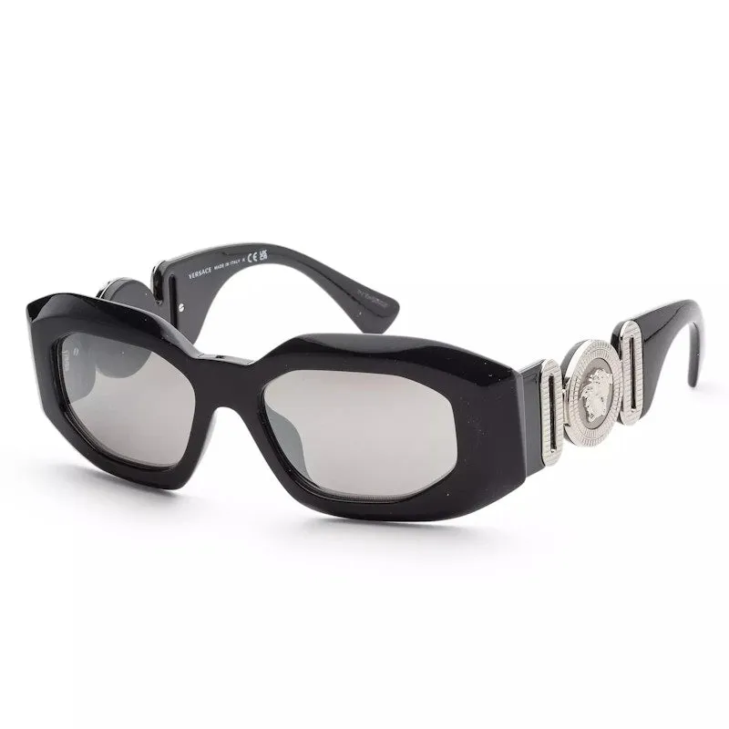 Versace Maxi Medusa Biggie Sunglasses Black/Light Grey Mirror