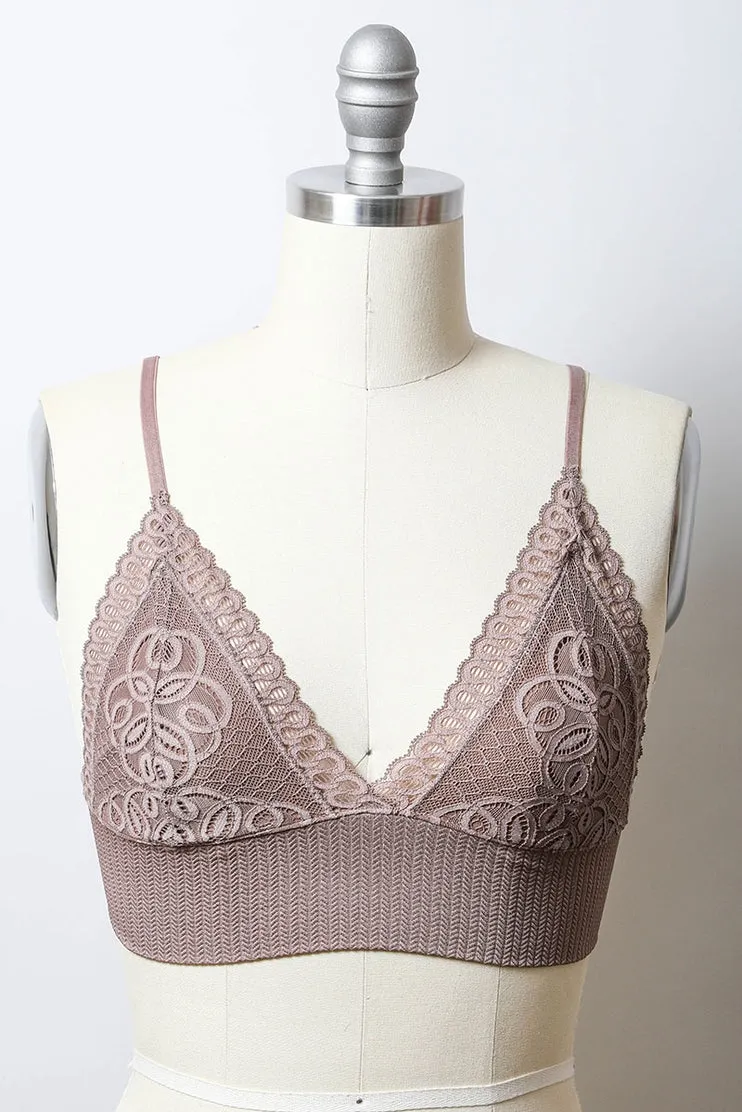 Waistband Loop Lace Seamless Brami by LETO✨ in 7 Color Choices