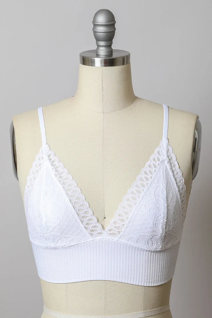 Waistband Loop Lace Seamless Brami by LETO✨ in 7 Color Choices