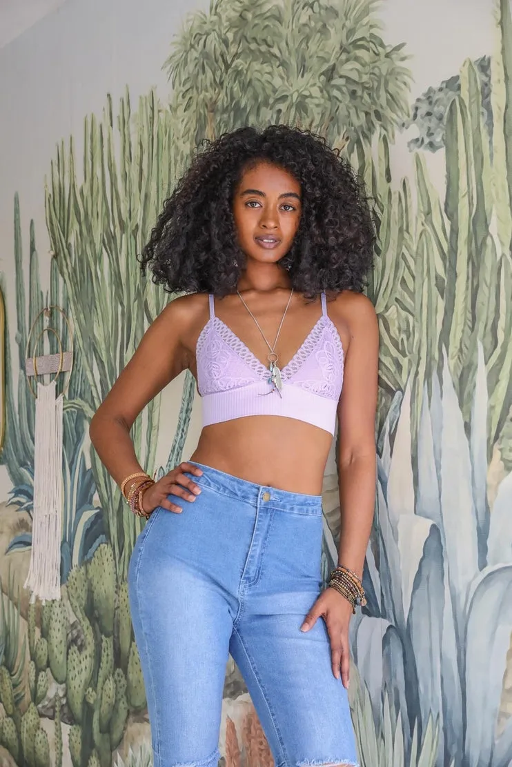 Waistband Loop Lace Seamless Brami by LETO✨ in 7 Color Choices