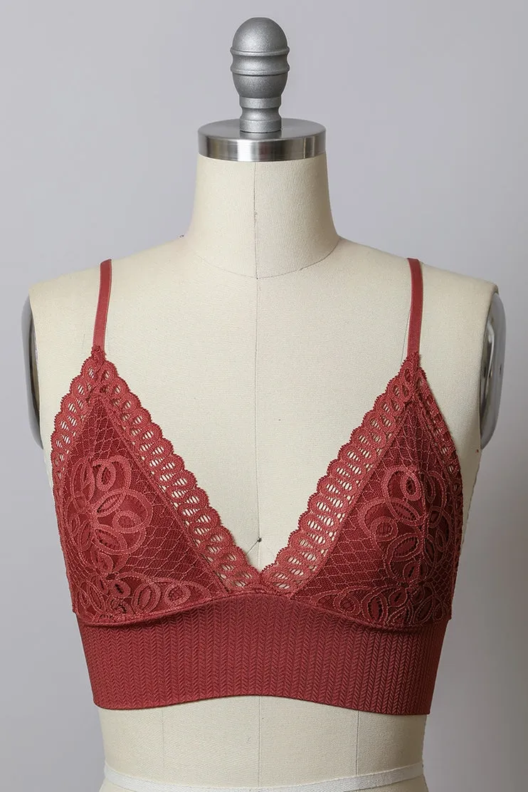 Waistband Loop Lace Seamless Brami by LETO✨ in 7 Color Choices