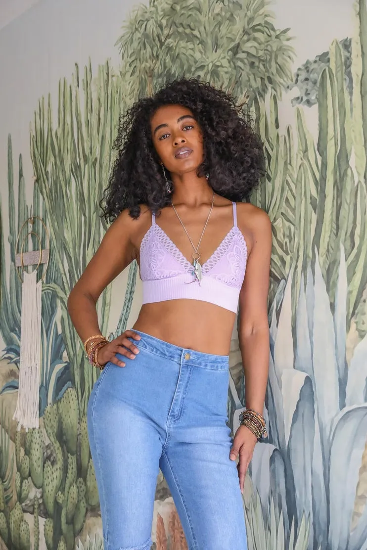 Waistband Loop Lace Seamless Brami by LETO✨ in 7 Color Choices