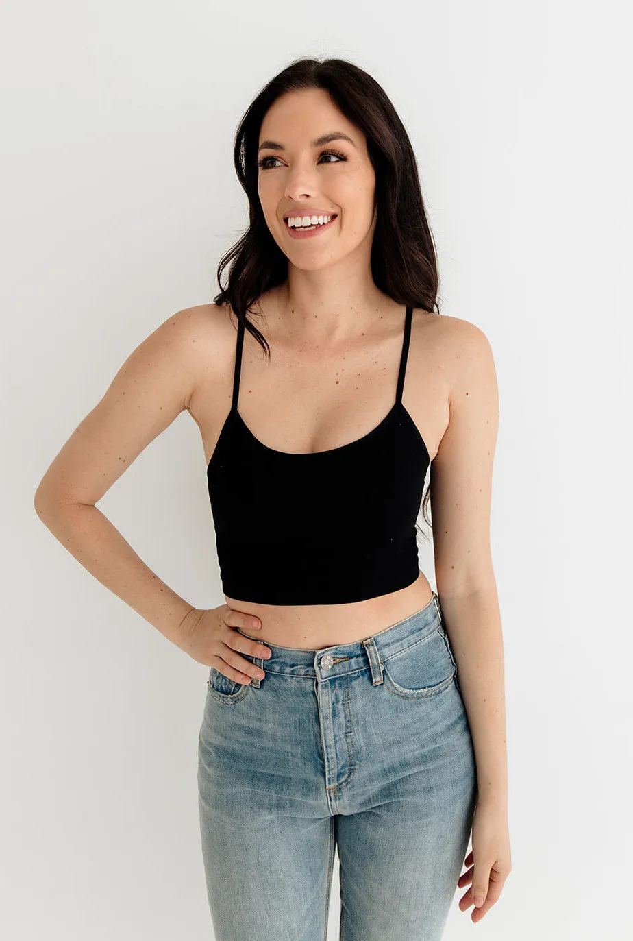 Weekend Stay Seamless Brami - Black