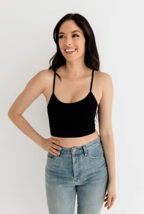 Weekend Stay Seamless Brami - Black