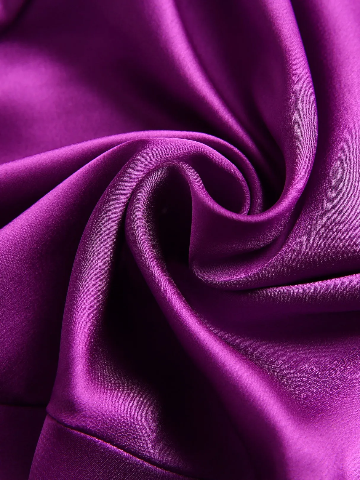 Wholesale Purple Deep V Neck Sleeveless Self-Tie Flounced Hem Dresses