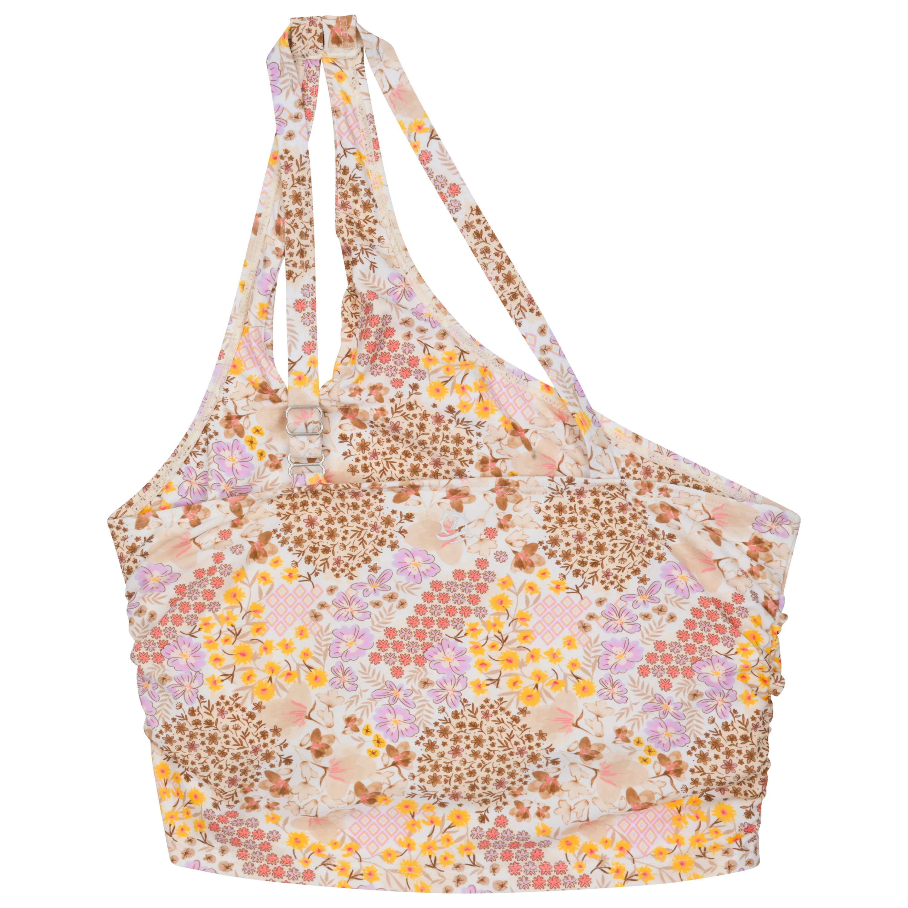 Women’s One Shoulder Crop Tankini Top | “Meadows”