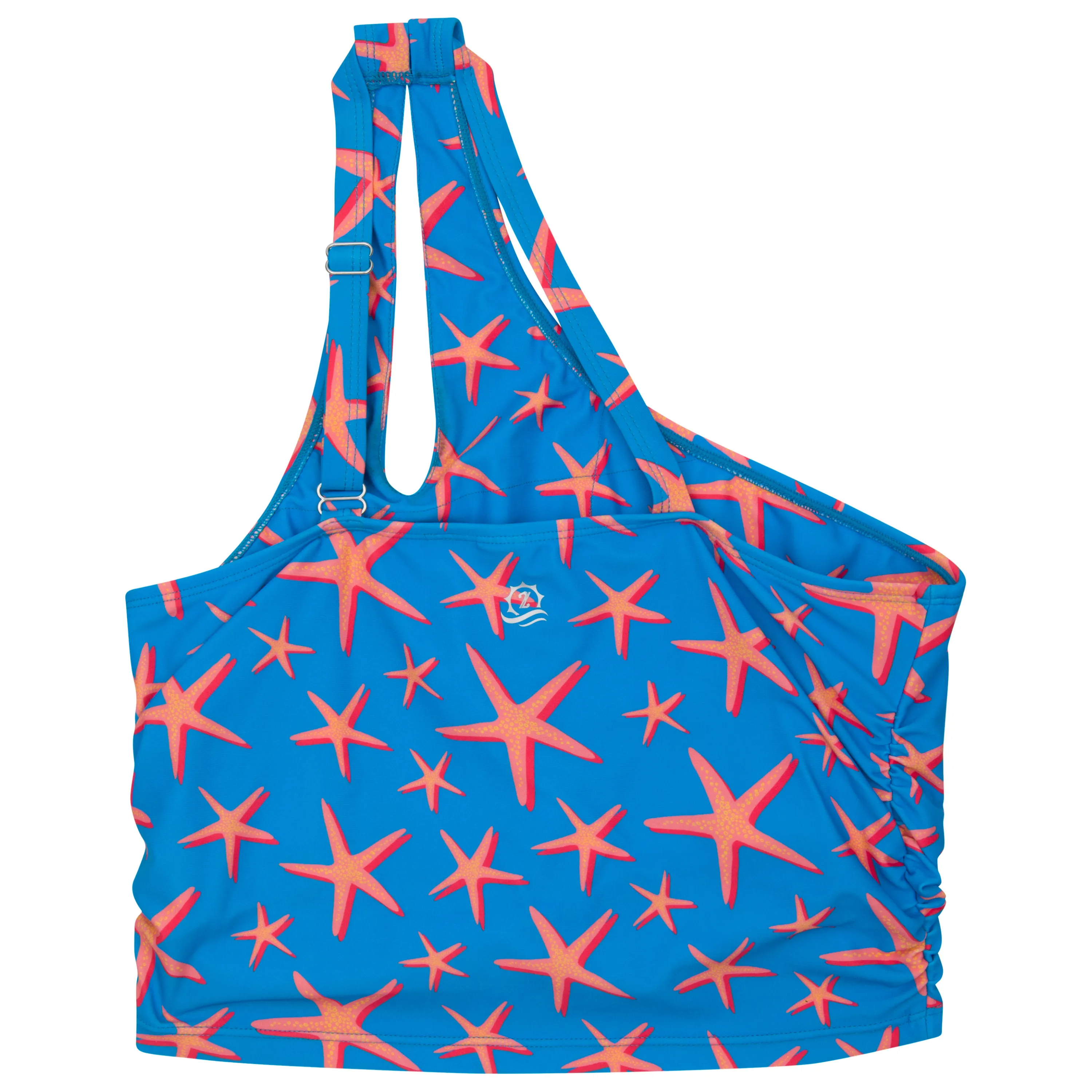 Women’s One Shoulder Crop Tankini Top | “Starfish”