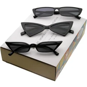 Women's Trending Small 1990's Cat Eye Sunglasses C570 [Promo Box]